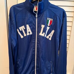 Vintage Italina Blue Italia Windbreaker Jacket